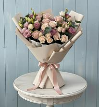 Букет цветов из:  Розы и Лизиантусы #REPLACE_PRED# Казинке Ставропольский край