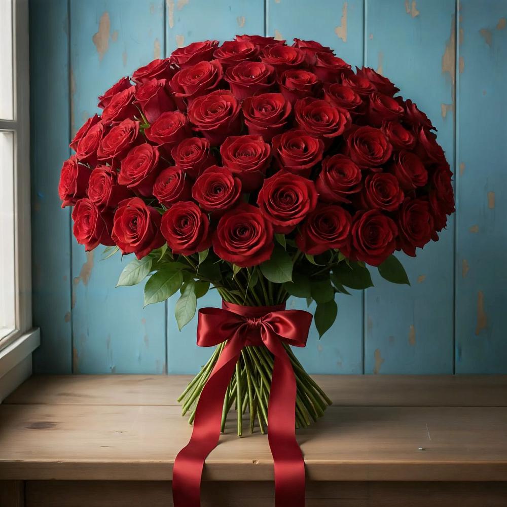 Букет Красные розы Блэк Меджик в Казинке Ставропольский край