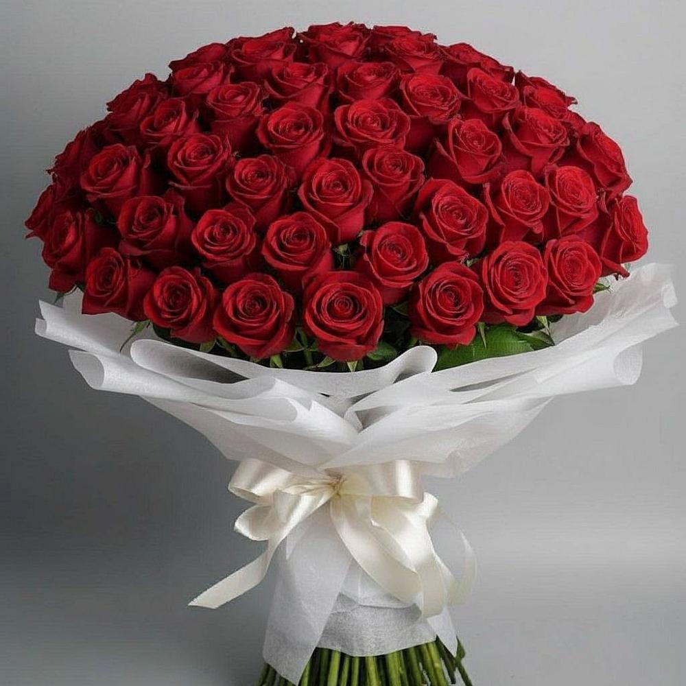 Букет 101 Красная роза Блэк Мэджик в Казинке Ставропольский край