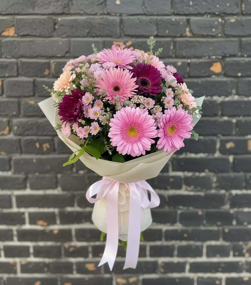 Букет цветов из: Герберы и Хризантемы в Казинке Ставропольский край