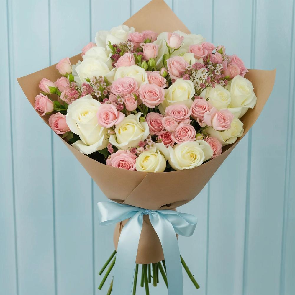 Букет цветов из: Розы в Казинке Ставропольский край