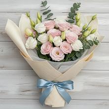 Букет цветов из:  Лизиантусы #REPLACE_PRED# Казинке Ставропольский край