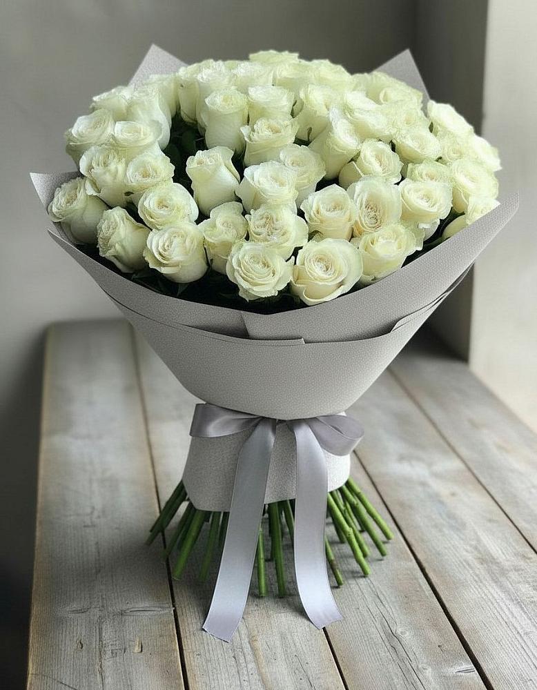 Букет 35 Белых роз в Казинке Ставропольский край