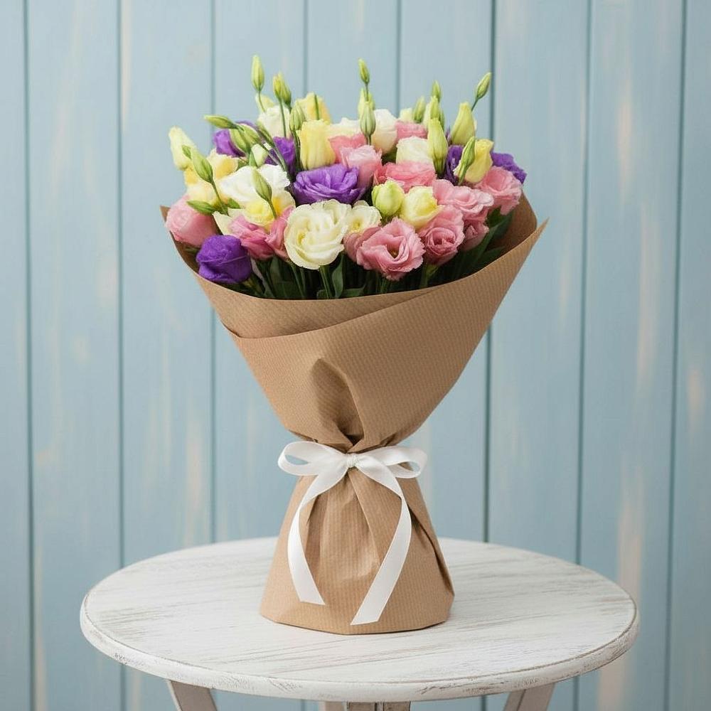 Букет цветов из: Лизиантусы в Казинке Ставропольский край