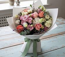 Букет цветов из:  Розы, Лизиантусы и Гвоздики #REPLACE_PRED# Казинке Ставропольский край