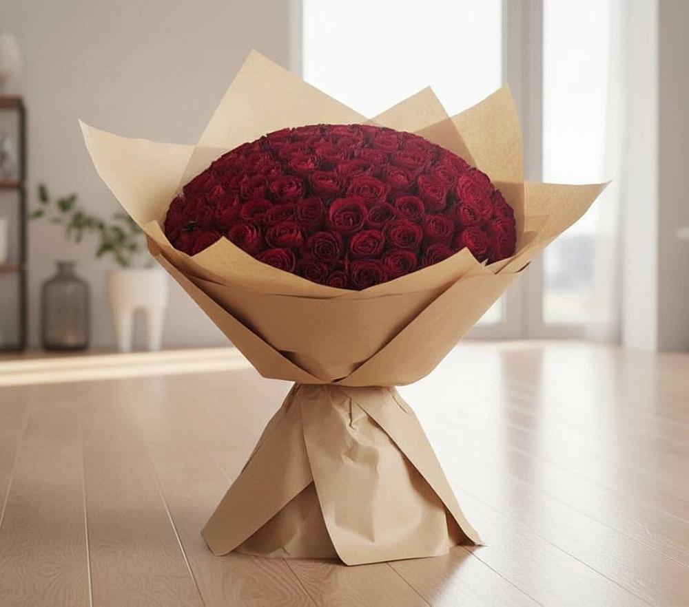 Букет 101 Красная роза в Казинке Ставропольский край