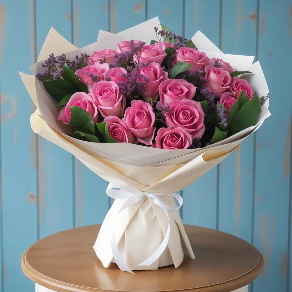 Букет цветов из: Розы в Казинке Ставропольский край