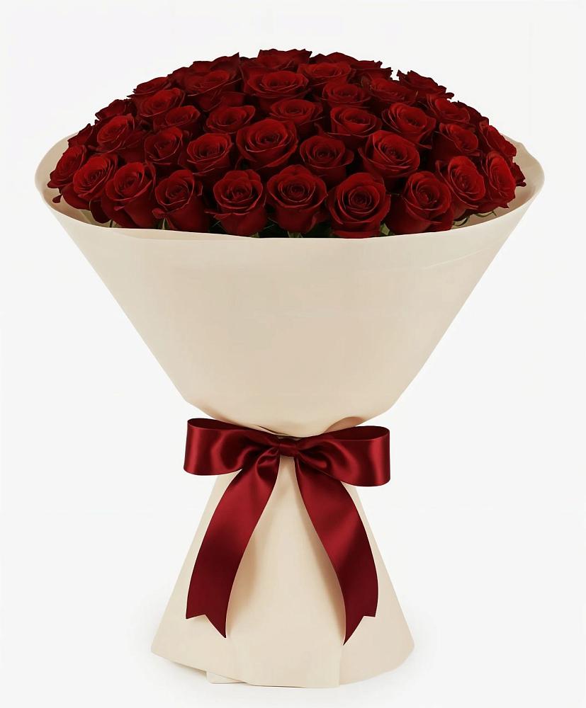 Букет 101 Бордовая роза Блэк Бакарра в Казинке Ставропольский край