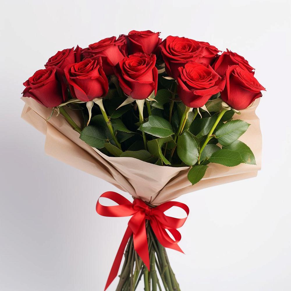 Букет 11 Красных роз Эдлесс Лав в Казинке Ставропольский край